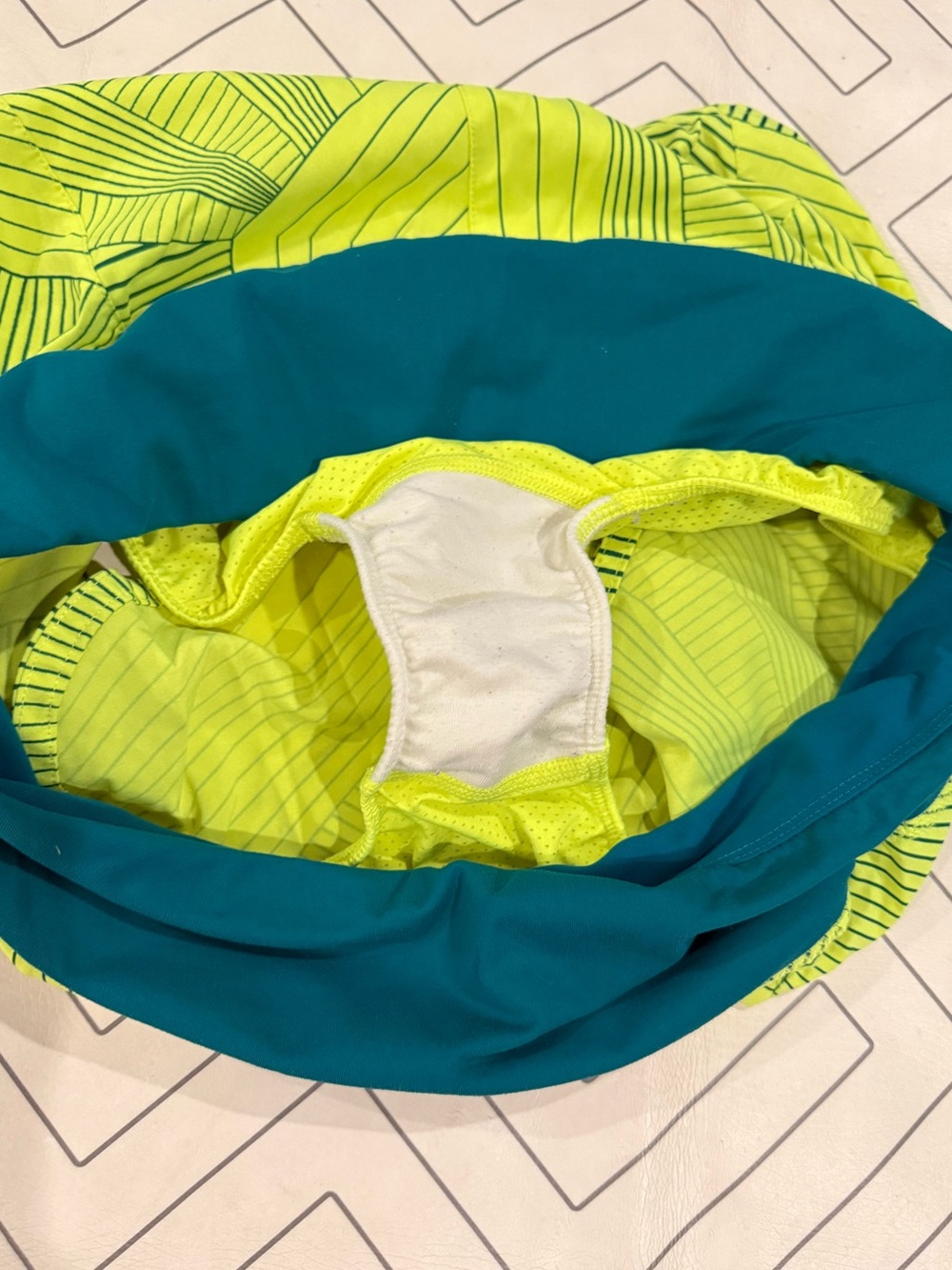 Brooks Neon Pattern Running Shorts - Picture 7 of 10